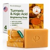 image:imagePLANTIFIQUE Kojic Acid amp Turmeric Soap for Dark Spots amp Hyperpigmentation4 Bars with Mesh Bag