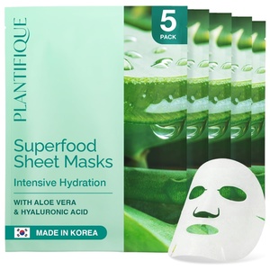 image:imagePLANTIFIQUE Korean Face Masks Skincare 5 Pack  Hydrating Calming FirmingHydration Heaven
