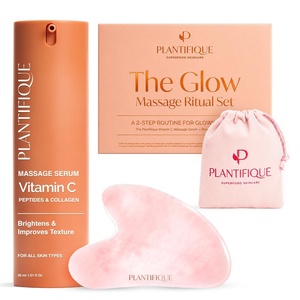image:imagePLANTIFIQUE Korean Vitamin C Face Massage Serum  Hydrating AntiAging Collagen amp Peptides Formula  Perfect for Gua Sha Facial Massage amp Even Skin Tone GlowRose Guasha  VitaminC Serum