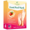 image:imagePLANTIFIQUE Foot Peeling Mask for Men Dermatologically Tested  2 PairsPeach