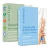 image:imagePLANTIFIQUE Superfood Facial Sheet Mask Variety Box 5 Pack and Hand Mask for Dry Hands  4 Pairs Moisturizing Gloves with Shea Butter
