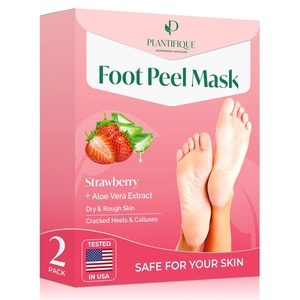 image:imagePLANTIFIQUE Foot Peeling Mask for Men Dermatologically Tested  2 PairsStrawberry
