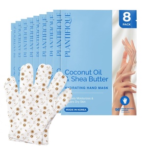 image:imagePLANTIFIQUE Korean Hydrating Foot Mask for Dry Cracked Feet 4 Pairs amp Box  Moisturizing Socks for Baby Soft Feet  Softens Heels with Coconut Oil Shea Butter amp Macadamia Seed OilHand Mask  8 Pairs