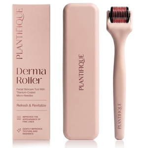 image:imagePLANTIFIQUE Derma Roller for Hair amp Skin  Microneedling Face Roller GreyPink