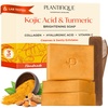 image:imagePLANTIFIQUE Kojic Acid and Turmeric Cleansing Pads 60 amp Kojic Acid Soap with Turmeric  Face amp Body Cleanser Bars with Hyaluronic Acid Collagen amp Vitamin C