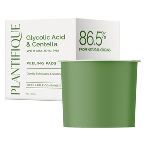 image:imagePLANTIFIQUE Korean Glycolic Acid Toner Pads  Centella amp Niacinamide 60PcsRefillable