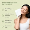 image:imagePLANTIFIQUE Disposable Face Towels XL 10x12  Makeup Remover Wipes 15 Ct1 Count Pack of 15