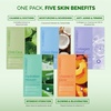 image:imagePLANTIFIQUE Superfood Facial Sheet Mask Variety Box 5 Pack amp Korean Turmeric Clay Mask with Vitamin C for Face amp Body  Targets Dark Spots Refines Pores amp Hydrates 110 g