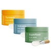 image:imagePLANTIFIQUE Korean Face Mask Collection  Superfood Marine Clay Turmeric amp Vitamin C Clay for Dark Sports and Volcanic amp Dead Sea Mud  Pore Refining Hydrating amp Calming Face Masks  3x110 g