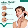 image:imagePLANTIFIQUE Gua Sha Facial Tools  Massage Tool  Jawline Sculptor and VLine Collagen Mask for Face 5 PCS Chin Strap for Women amp Men V Line Lifting Mask with Collagen