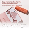 image:imagePLANTIFIQUE Rose Quartz Face Roller with Rose Quartz Gua Sha Set and Gold Under Eye Patches for Puffy Eyes and Dark Circles 20 Pairs Under Eye Masks for Dark Circles and Puffiness Eye