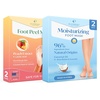 image:imagePLANTIFIQUE Foot Peel Mask with Peach 2 Pack and Hydrating Foot Mask for Dry amp Cracked Feet