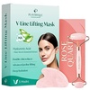 image:imagePLANTIFIQUE Rose Quartz Roller and Gua Sha Set and VLine Double Chin Mask 5 PCS with Hyaluronic Acid