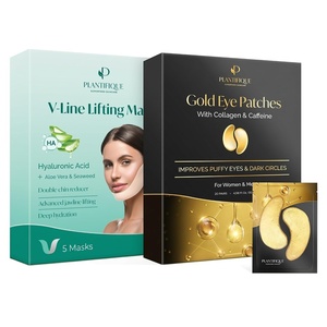 image:imagePLANTIFIQUE VLine Chin Lifting Mask 5 Pcs and Gold Eye Patches 20 Pairs